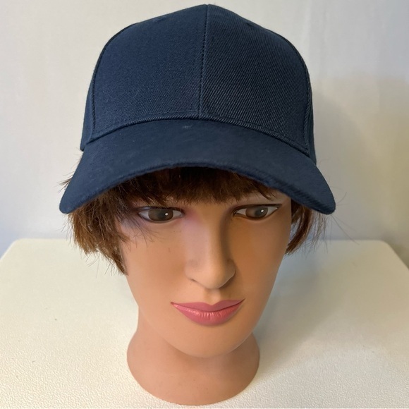 New W/T 24/7 Life Blank Blue Ball Cap Hat Velcro Adjustable Baseball - Picture 1 of 3